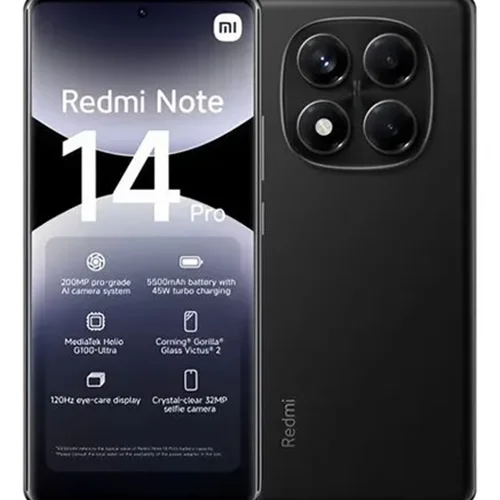 گوشی موبایل شیائومی مدل Redmi Note 14 Pro 4G دو سیم کارت ظرفیت 256 گیگابایت و رم 8 گیگابایت